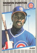 Shawon Dunston 1989 Fleer #424 Chicago Cubs