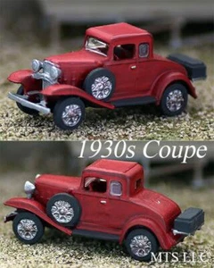 N Scale 1930-40s Coupe unpainted period vehicle model 1/160 scale - Picture 1 of 1