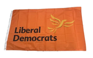 The Liberal Democrats Flag 5ft by 3ft - The Lib Dems Equality For The Many - Picture 1 of 1