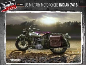 Thunder Model TM35003 1/35 US Military Motorcycle Indian 741B 2 sets in Box - Picture 1 of 9