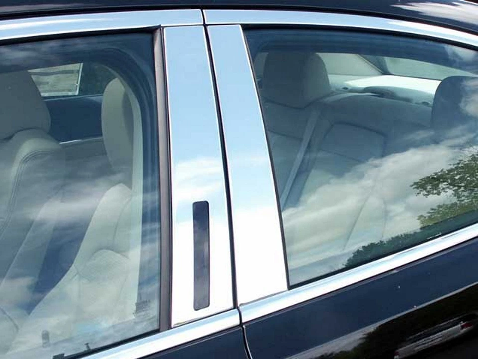 (FOR) 2009-2016 LINCOLN MKS 4 Piece Stainless Steel Pillar Post Trim. 4-door - Image 1 of 1