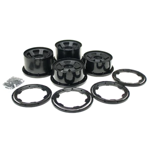 5B Plastic Wheel hub/rim Completely Set fit 1/5 RC Buggy HPI BAJA RV KM 5B - Picture 1 of 9