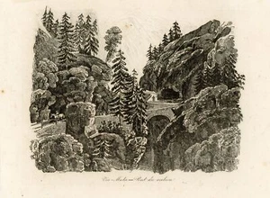 Viamala Pont du mitte Zillis-Reischen Thusis puente Suiza - Imagen 1 de 2
