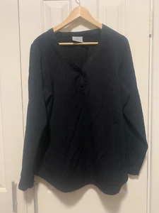 Kathmandu Womens Black Blouse Top Shirt Size 18 - Picture 1 of 5