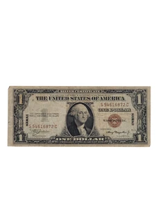 1935 A $1 DOLLAR HAWAII SILVER CERTIFICATE SERIAL BROWN SEAL #S 54616872 C - Picture 1 of 14