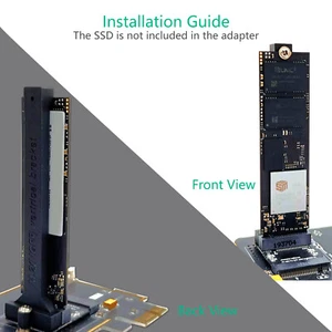 M.2 NGFF nvme SSD to M.2 key A/E Adapter Vertical Installation for 2280 type SSD - Afbeelding 1 van 7