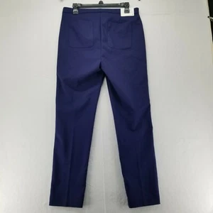 Pantaloni En Thread Diaz blu navy vita alta gamba sottile taglia 8 - Foto 1 di 12