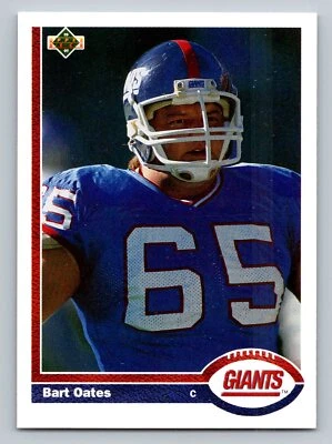 1991 Upper Deck #418 Bart Oates   New York Giants - Image 1 of 2