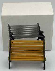 Department 56 Village Schmiedeeiserne Parkbank 5230-2 handbemalt Metall - Bild 1 von 9