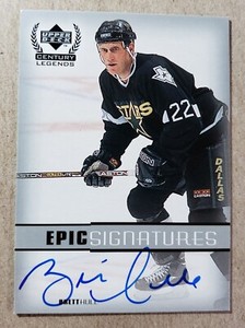 1999-00 Upper Deck Century Legends Epic Signatures Brett Hull Auto Dallas Stars
