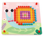 TOOKYLAND Button Art Toy - 222pcs - Mushroom Nails Mosaic Pegboard, for Kids 3+