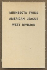 1969 Milton Bradley Minnesota Twins American League West Division