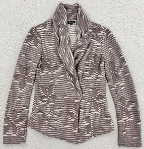 Komarov Jacket Womens Medium Embellished Topper Sheer Textured Special Occasion - Picture 1 of 24