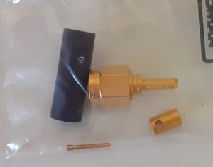 2 pezzi AMPHENOL 554-75/786 (901-9501-3) SMA 50 ohm maschio a crimpare per RG316 - Zdjęcie 1 z 2