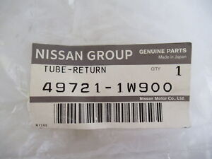 Genuine OEM Nissan Infiniti 49721-1W900 Power Steering Hose Return Line