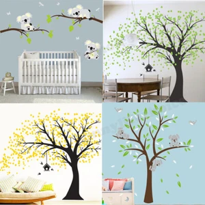 Removable Wall Stickers Tree Birds Wall Decals Baby Kids Home Nursery Decor DIY - Picture 1 of 22