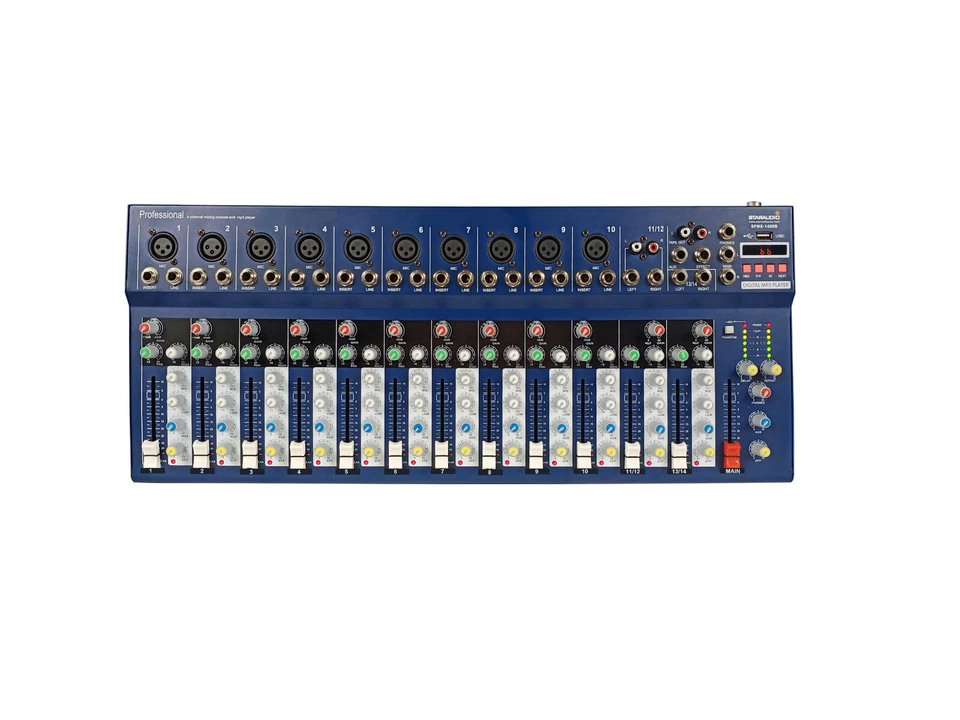 STARAUDIO 14 Channel Audio Mixer With BT USB Studio Mixing Console Studio - Image 1 of 4