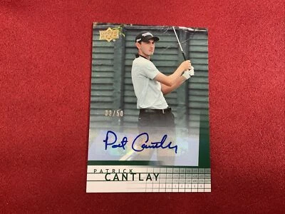 Patrick Cantlay 2014 UD SP Game Used Golf Retro Rookie Spectrum Auto R35 #32/50 - Image 1 of 2