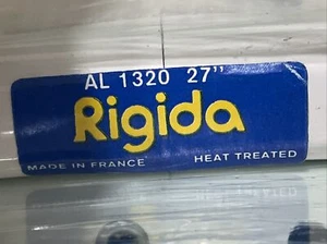 2 Vintage Rigida weiß 27" Drahtreifen Felgen 36h Rennrad 950 Gramm ein Satz - Bild 1 von 12