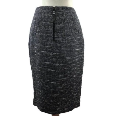 Magaschoni Women's Size 6 Metallic Tweed Zip Front Pencil Skirt Foto 1 de 4