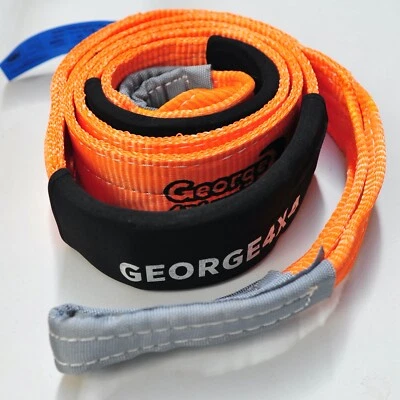 4WD Equaliser Tow Bridle Strap 14000kg 3m width 75mm George 4x4 Recovery Gear  - image 1 of 4