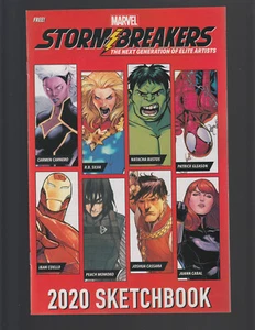 STORMBREAKERS 2020 CUADERNO DE BOCETOS (Peach Momoko, Carnero, Silva, Gleason, Cabal) casi nuevo - Imagen 1 de 2