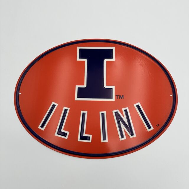  Illinois Fighting Illini Banner and Scroll Sign : Sports &  Outdoors