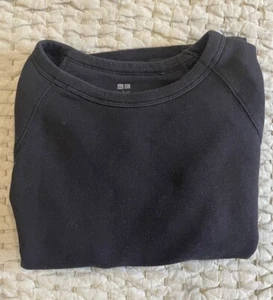 Uniqlo Sweater Womens Small Black Crew Neck Long Sleeve Casual Ladies - Picture 1 of 6