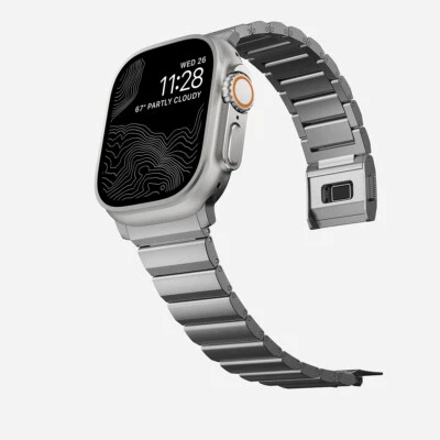 Titanium Band Magnetic Clasp for Apple Watch 49mm 45mm 46mm 44mm 42mm(3-2-1) - Image 1 of 4