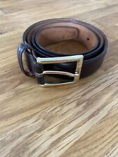 BROOKS BROTHERS Brown Leather Belt Size 36 (ref 8)