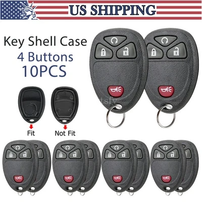 10 para GMC Sierra Chevrolet Silverado 1500 2500 2007-2013 mando a distancia carcasa carcasa Foto 1 de 4