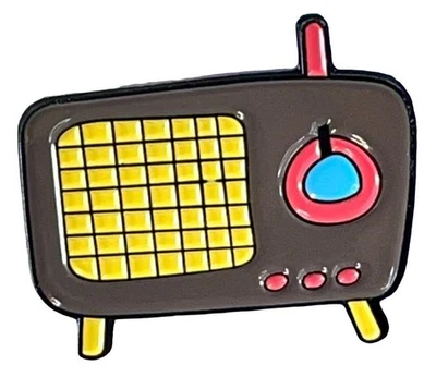 Radio Vintage Solapa Pin Retro Marrón Broche Esmalte Insignia Pin Accesorios Joyería Foto 1 de 4
