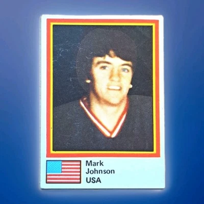 1980 USA Hockey Mark Johnson Miracle On Ice Semic Sports Card - Image 1 of 2