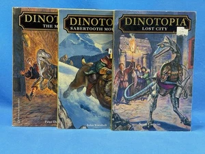 Dinotopia Book Series Lot - #2 Lost City, #8 Sabertooth Mountain & #11 The Maze - Picture 1 of 12