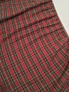Ralph Lauren Boulevard Twin Bedskirt Red Blue Green Plaid Ruffled Closed Corner - Picture 1 of 12