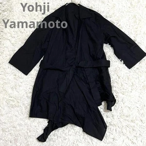 Yohji Yamamoto Plus Noir Asymmetrical Transformed Shirt Jacket 2 - Picture 1 of 8