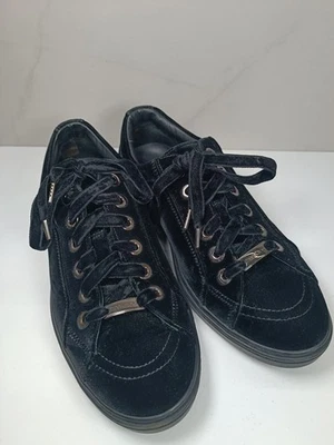 Jimmy Choo Hombres Cash Velvet Zapatillas Negro Talla 40 - Imagen 1 de 4
