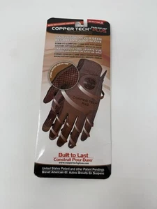 Copper Tech Gloves Men's Golf Glove with Spider Silicon Grip Size 25, Right Hand - Picture 1 of 3