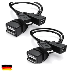 ANDTOBO [2 Stück 2-in-1 Micro USB OTG Adapter Kabel mit Strom für Fire TV S - Bild 1 von 9