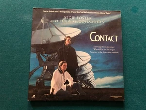 Contact (Laserdisc 1997) Jodie Foster Matthew McConaughey James Woods John Hurt - Picture 1 of 3