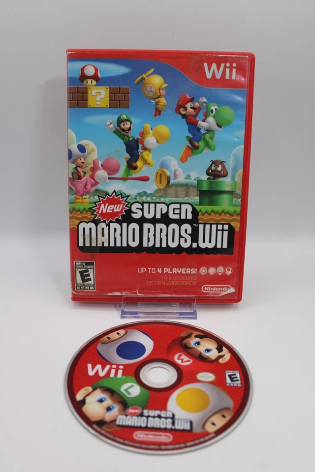 Новый Super Mario Bros. (Nintendo Wii, 2009) отсутствует руководство - гарантия 1 год - Изображение 1 из 4