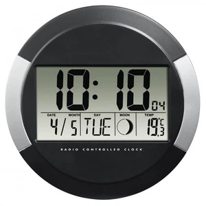 4047443422644 DCF Radio Wall clock Hama PP-245 black Hama - Bild 1 von 3
