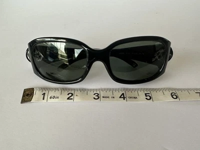 ANNE KLEIN wraparound Black Sunglass Frame Silver Lion Temple Logo AK3153 - Image 1 of 4