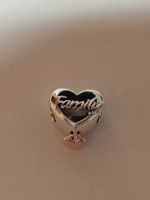 Pandora Love You Family Herz Charm Sterling-Silber, 14 Karat rosévergoldet - Bild 1 von 4