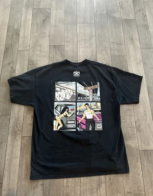 VTG WWF SHIRT  EDDIE GUERRERO SZ XL LICENSE TO STEAL WRESTLEMANIA 21 23 x 29.5 - Image 1 of 2