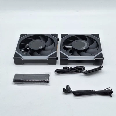 Lian Li UNI Fan SL 1.6" LCD Wireless 3x120mm ARGB Fans, Black - Image 1 of 3