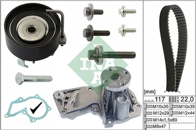 Schaeffler INA Wasserpumpe + Zahnriemensatz 530 0495 30 für FORD VOLVO FOCUS MAX - Bild 1 von 4