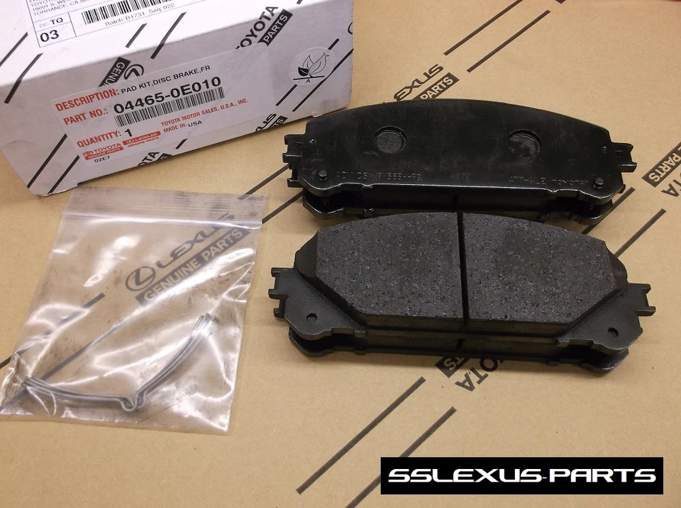 雷克萨斯 RX350 RX450H (NAP)(2010 - 2015) 原始设备制造商前制动垫/垫套装 04465-0E010 — 第 1/1 张图片
