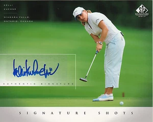 KELLI KUEHNE SIGNED OFFICIAL UPPER DECK SIGNTURE SHOTS PHOTO-CARD - Foto 1 di 1
