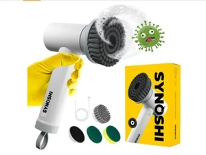 Electric Spin Scrubber: Power Cleaning Brush with 3 Heads, Cordless, Dual Speed - Bild 1 von 5